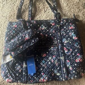 Vera Bradley Iconic Tote and wallet/crossbody Nwts